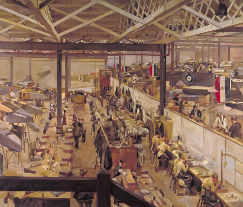 An Aircraft Assembly Shop, Hendon.jpg