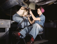 Women at work on bomber, Douglas Aircraft Company.jpg